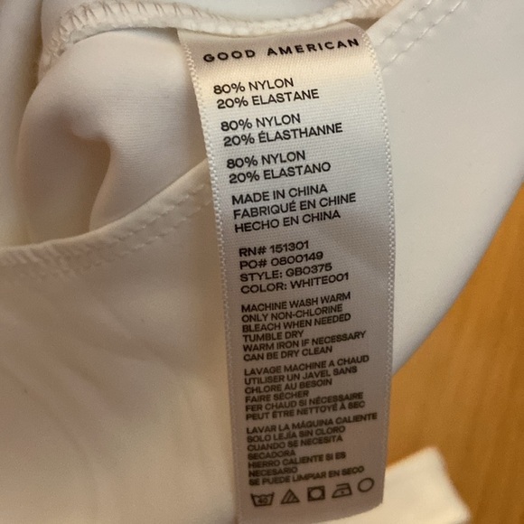 NWOT Good American Good Form Modern Tank Bodysuit in size M (GA size 2) - Picture 10 of 10